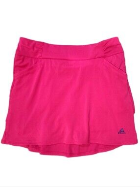 Adidas PINK Girls Ruffled Golf Skirt Skirt Mini Skirt Golf Tennis Lolly M 11-12